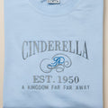 Embroidered Cinderella Disney Princess T-Shirt. Disney's Magical Cinderella "A Kingdom far far away" Tshirt.