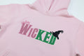 Youth WICKED! This sparkly, Wicked embroidered sweatshirt is perfect for Youth. Complete with sleeve embellishment Broom and Wand Vinyl
