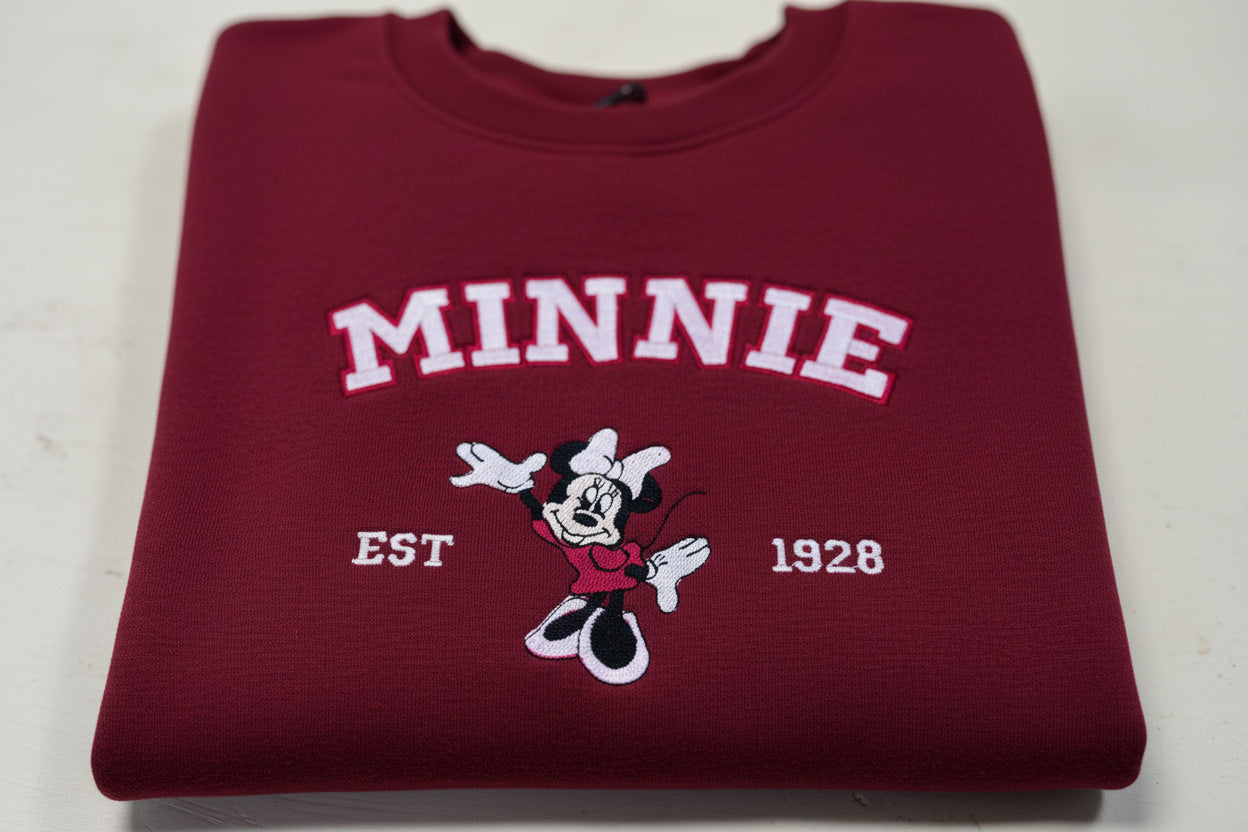 Pretty in Pink Minnie Mouse Sweatshirt, T-Shirt or Hoodie