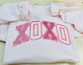 XOXO Valentine's Day Love Sparkly Embroidered Sweatshirt