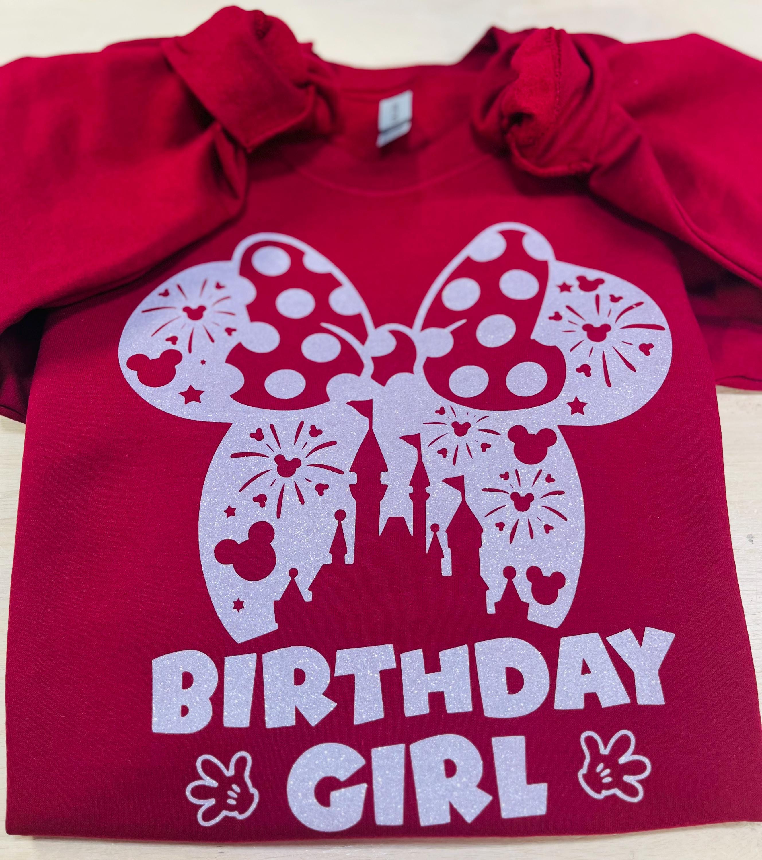 Birthday Girl Minnie Disney T-Shirt, Sweatshirt or Hoodie
