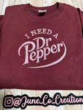 Dr Pepper embroidered sweatshirt