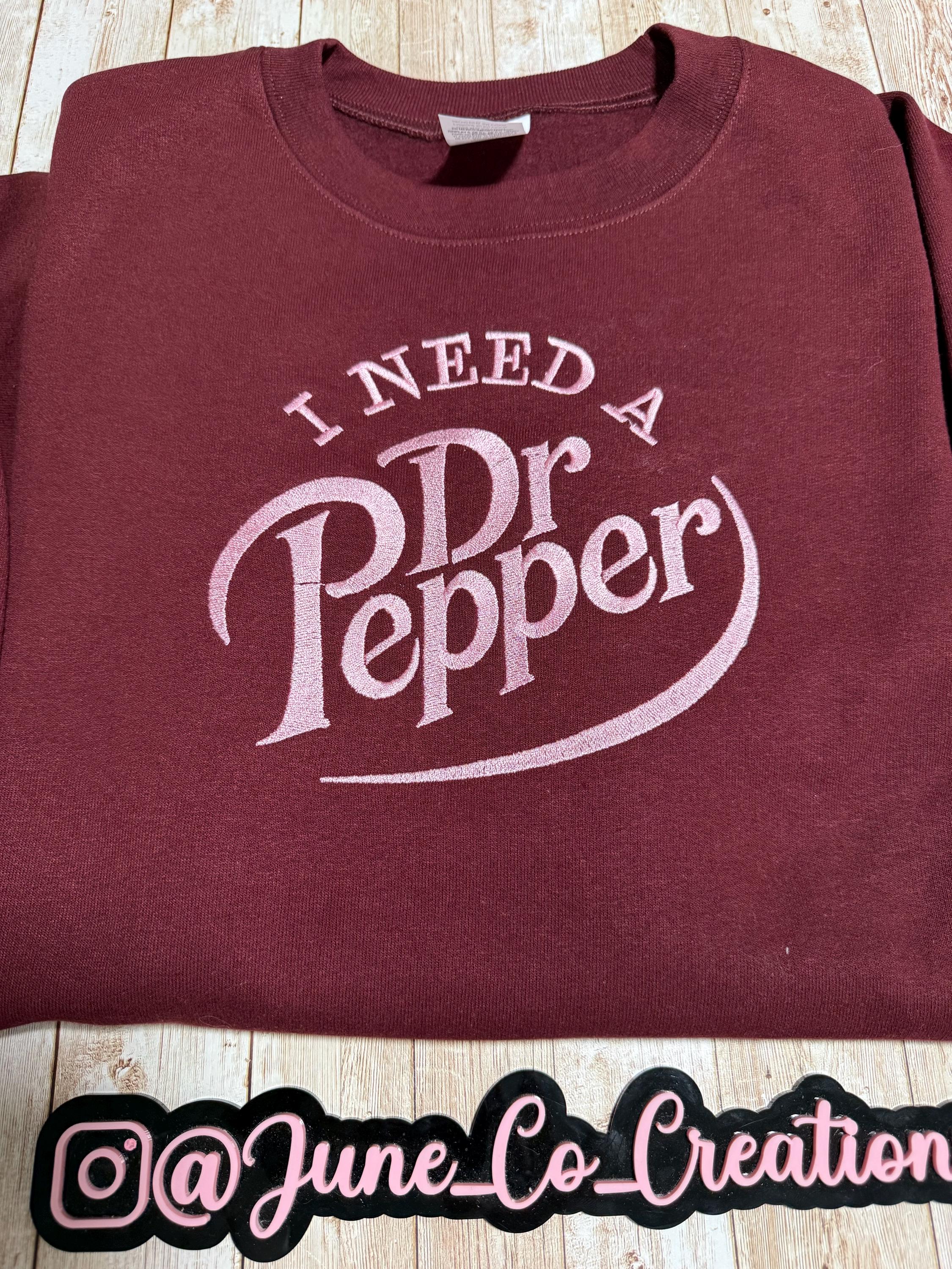 Dr Pepper embroidered sweatshirt