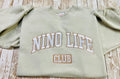 Nino! Nino Life Club embroidered soft and cozy sweatshirt. Perfect for your favorite Nino