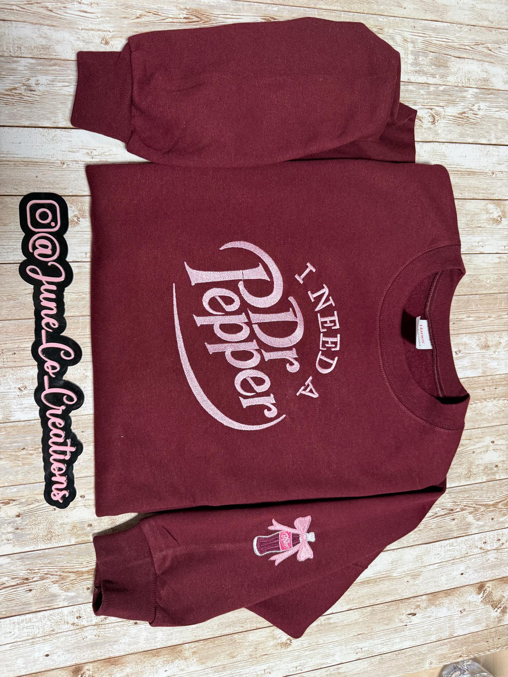 Dr Pepper embroidered sweatshirt