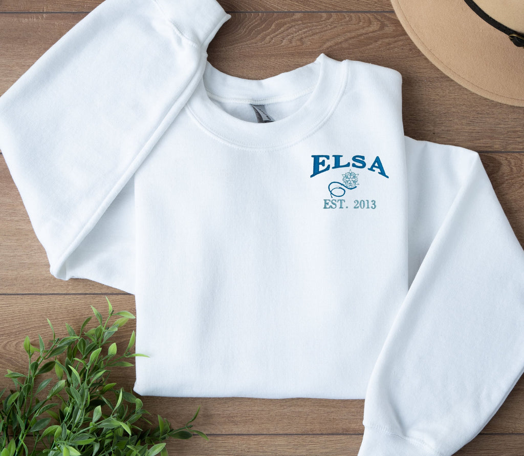 Enchanting Elsa of Arendelle Embroidered T-shirt, Sweatshirt or Hoodie