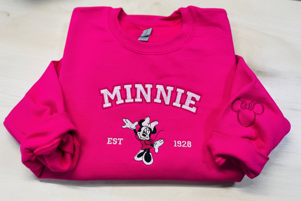Pretty in Pink Minnie Mouse Sweatshirt, T-Shirt or Hoodie