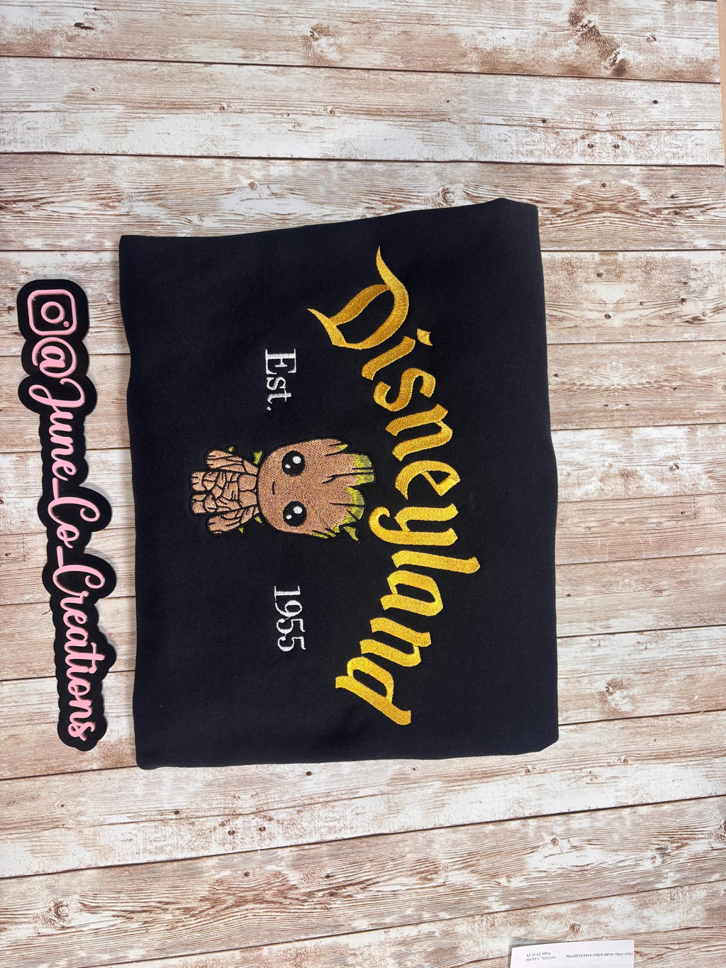 Disneyland Character. Cozy embroidered Sweatshirt.  Featuring Disney classic icons. All the things you love Disney.