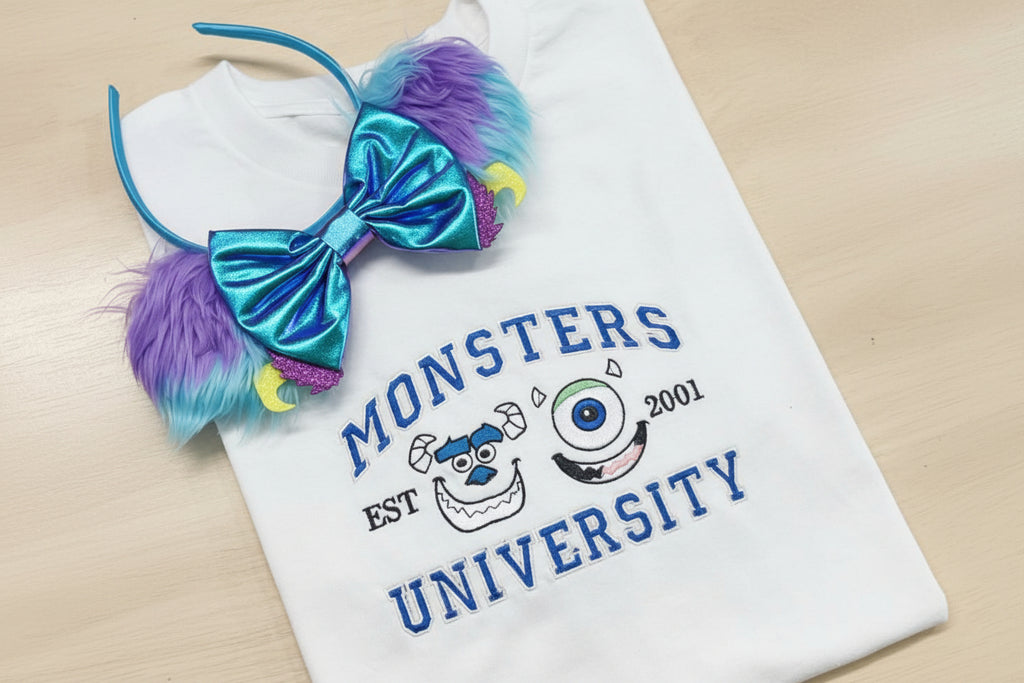 Monsters University Disney Sweatshirt, T-shirt or LongSleeve T-shirt. Unique Pixar Merchandise. Women, Men and Children. Magical. Disneyland