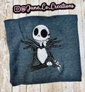 Celebrate the season with our cozy embroidered sweatshirt featuring Jack Skellington!