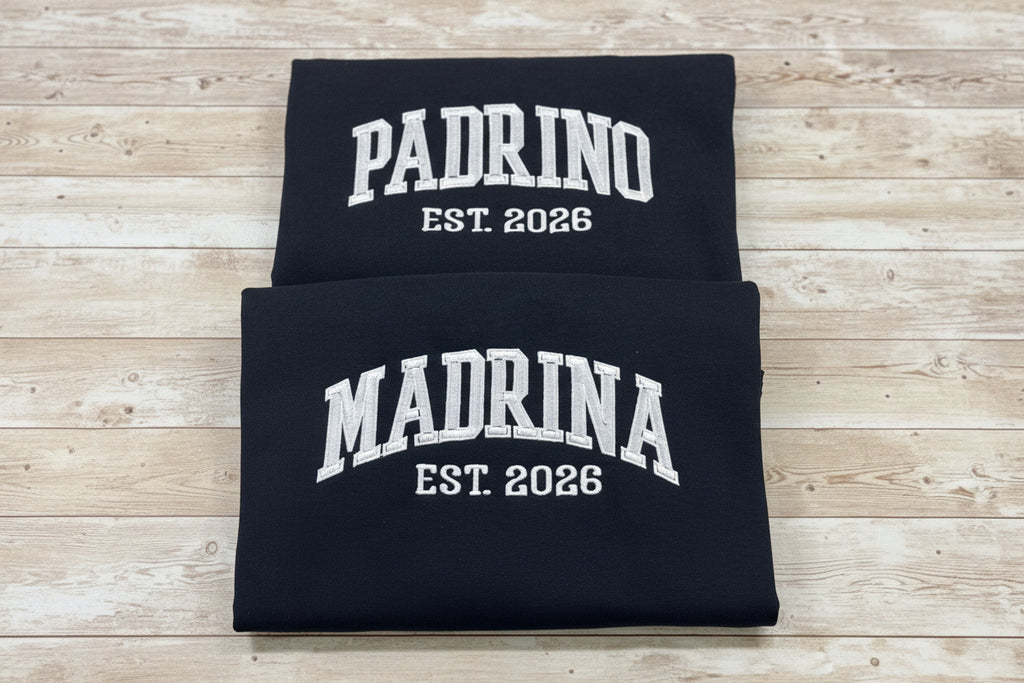 Padrino embroidered soft and cozy sweatshirt. Perfect for your favorite Padrino.