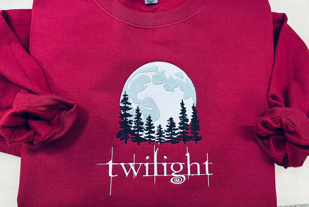 TWILIGHT! Twilight Moon Embroidered Sweatshirt