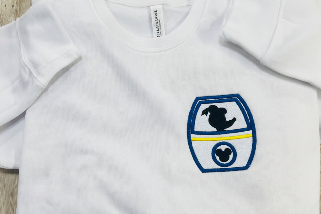 Classic Donald Duck Sparkly Gondola embroidered Sweatshirt