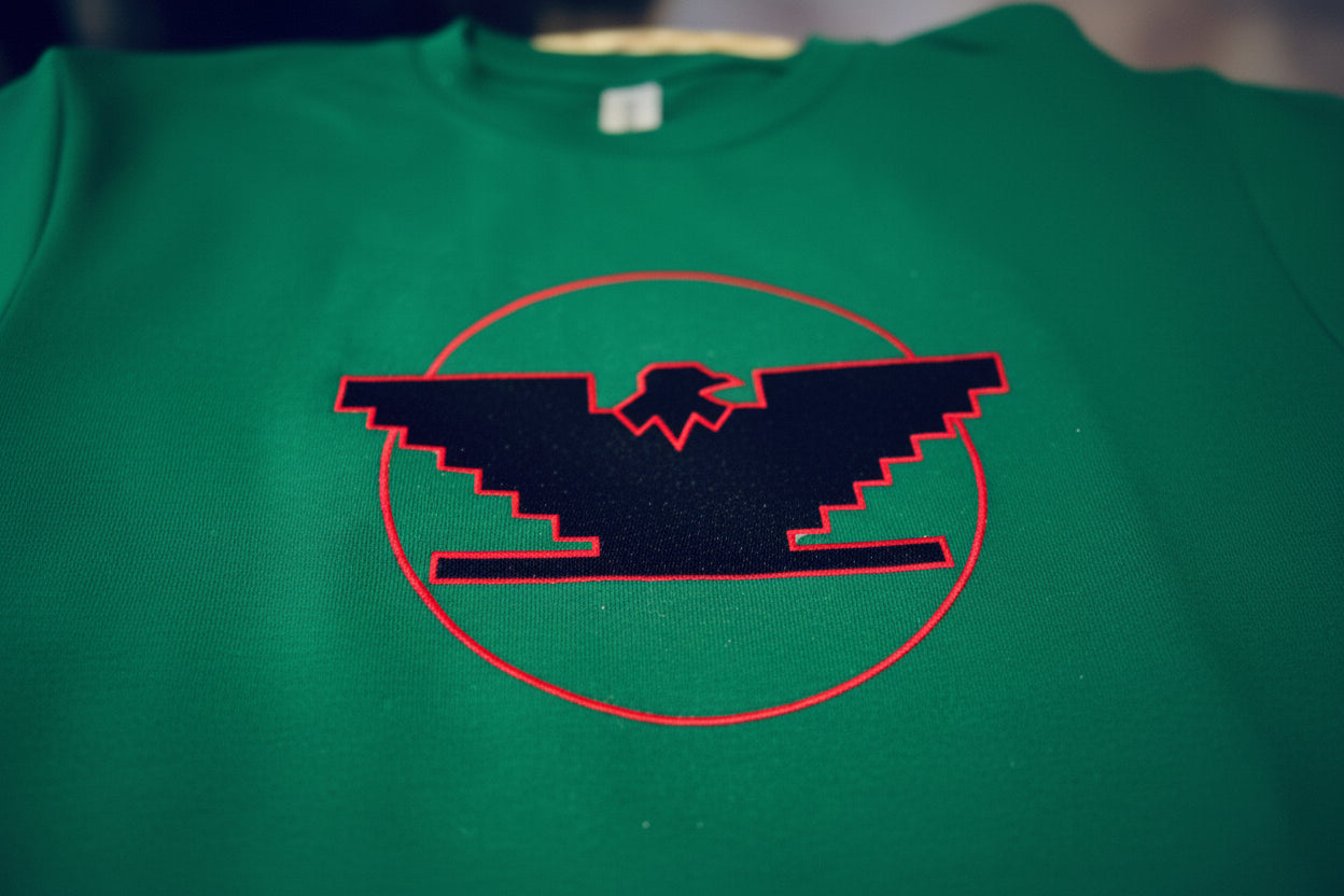 Huelga Bird embroidered sweatshirt, T-shirt, or hoodie. Made to order for that special someone. or treat yourself to this unique brand.