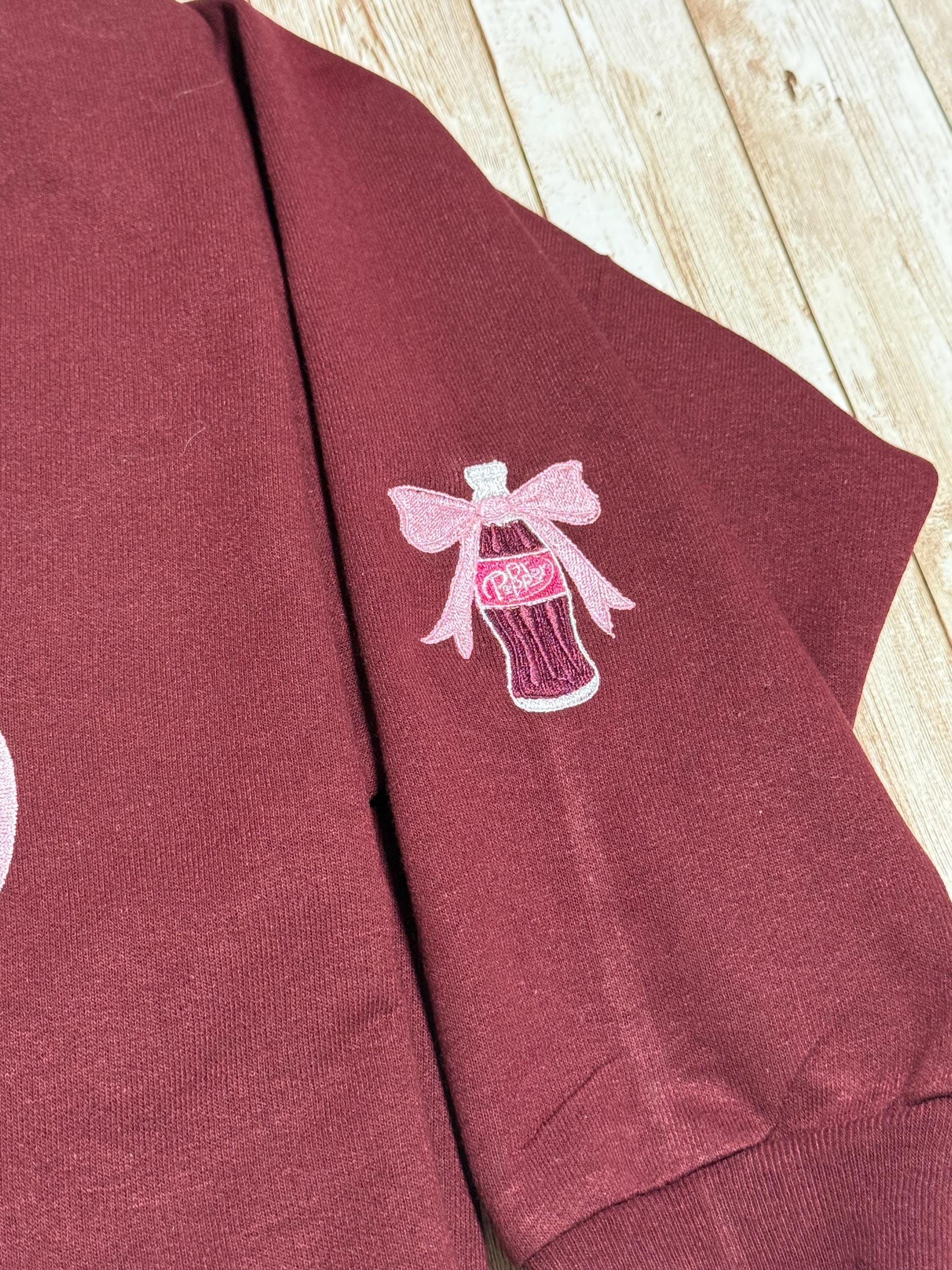 Dr Pepper embroidered sweatshirt