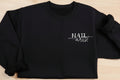 Nail Artist Embroidered Sweatshirt.  Custom  apparel.