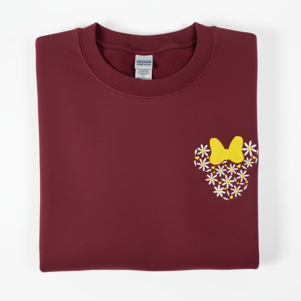 Minnie Daisy embroidered Sweatshirt