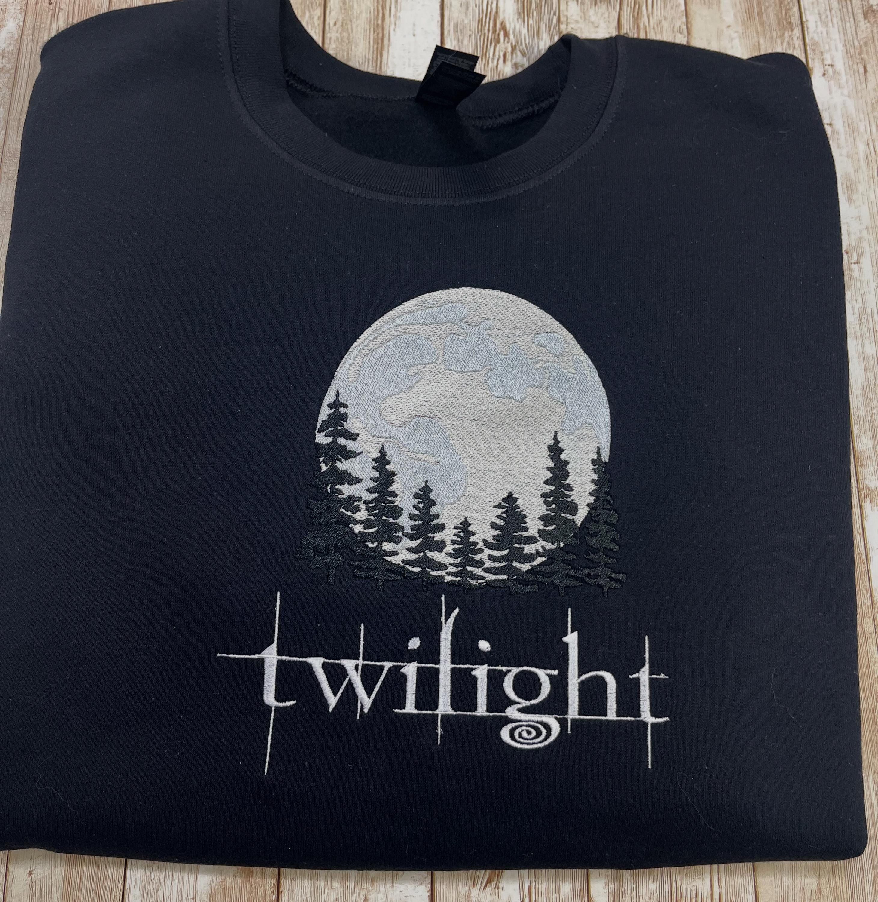 TWILIGHT! Twilight Moon Embroidered Sweatshirt