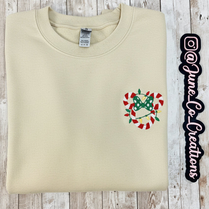 Minnie Christmas embroidered Sweatshirt