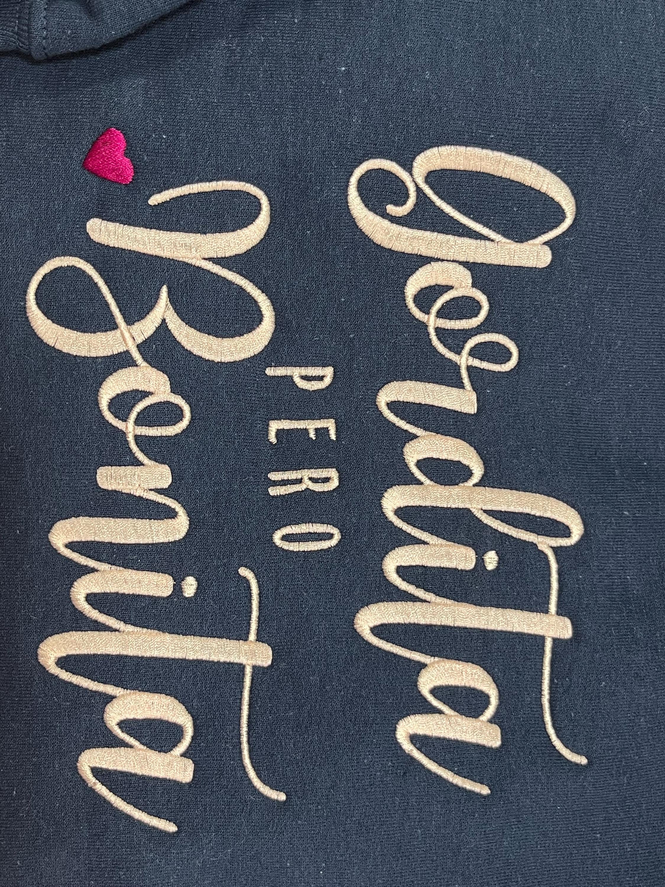 Gordita Pero Bonita embroidered soft and cozy sweatshirt. Perfect for your favorite Tia. Treat yourself or great for a unique gift