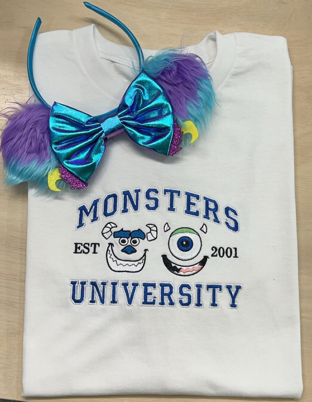 Monsters inc sweatshirt featuring Mike and Sully. Disney vacation or gift for a fan.