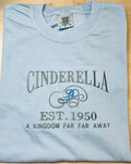 Embroidered Cinderella T-Shirt, Disney Princess Tee
