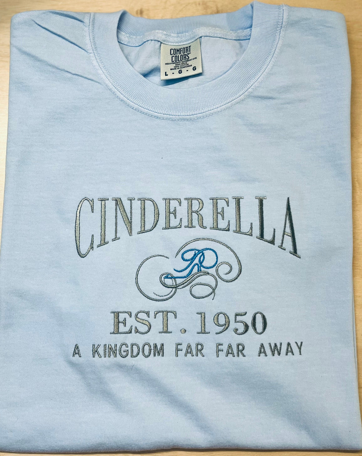 Embroidered Cinderella T-Shirt, Disney Princess Tee