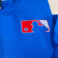 Embroidered Baseball Heart Logo Sweatshirt