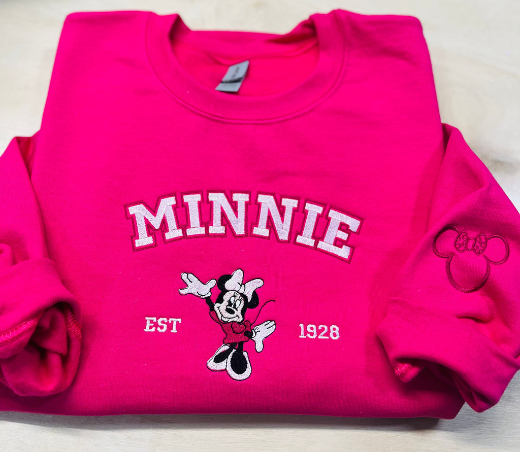 Pretty in Pink Minnie Mouse Sweatshirt, T-Shirt or Hoodie