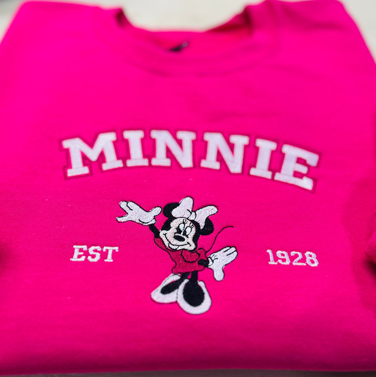 Pretty in Pink Minnie Mouse Sweatshirt, T-Shirt or Hoodie