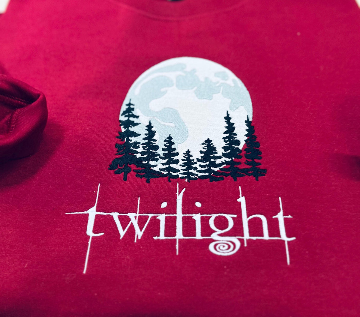 TWILIGHT! Twilight Moon Embroidered Sweatshirt