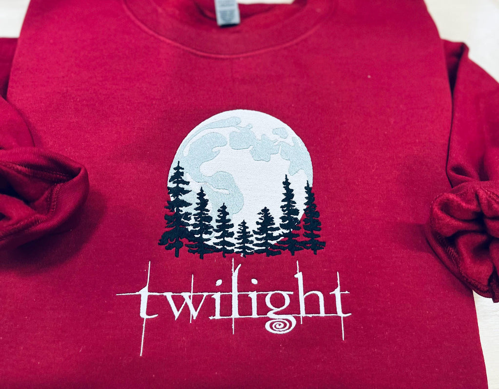 TWILIGHT! Twilight Moon Embroidered Sweatshirt