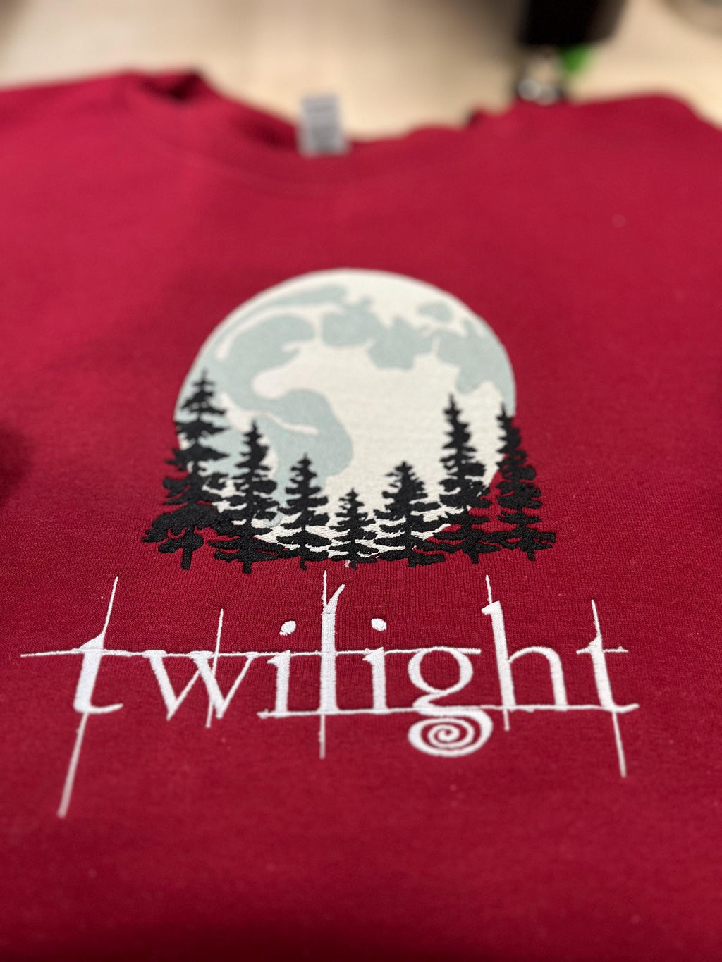 TWILIGHT! Twilight Moon Embroidered Sweatshirt