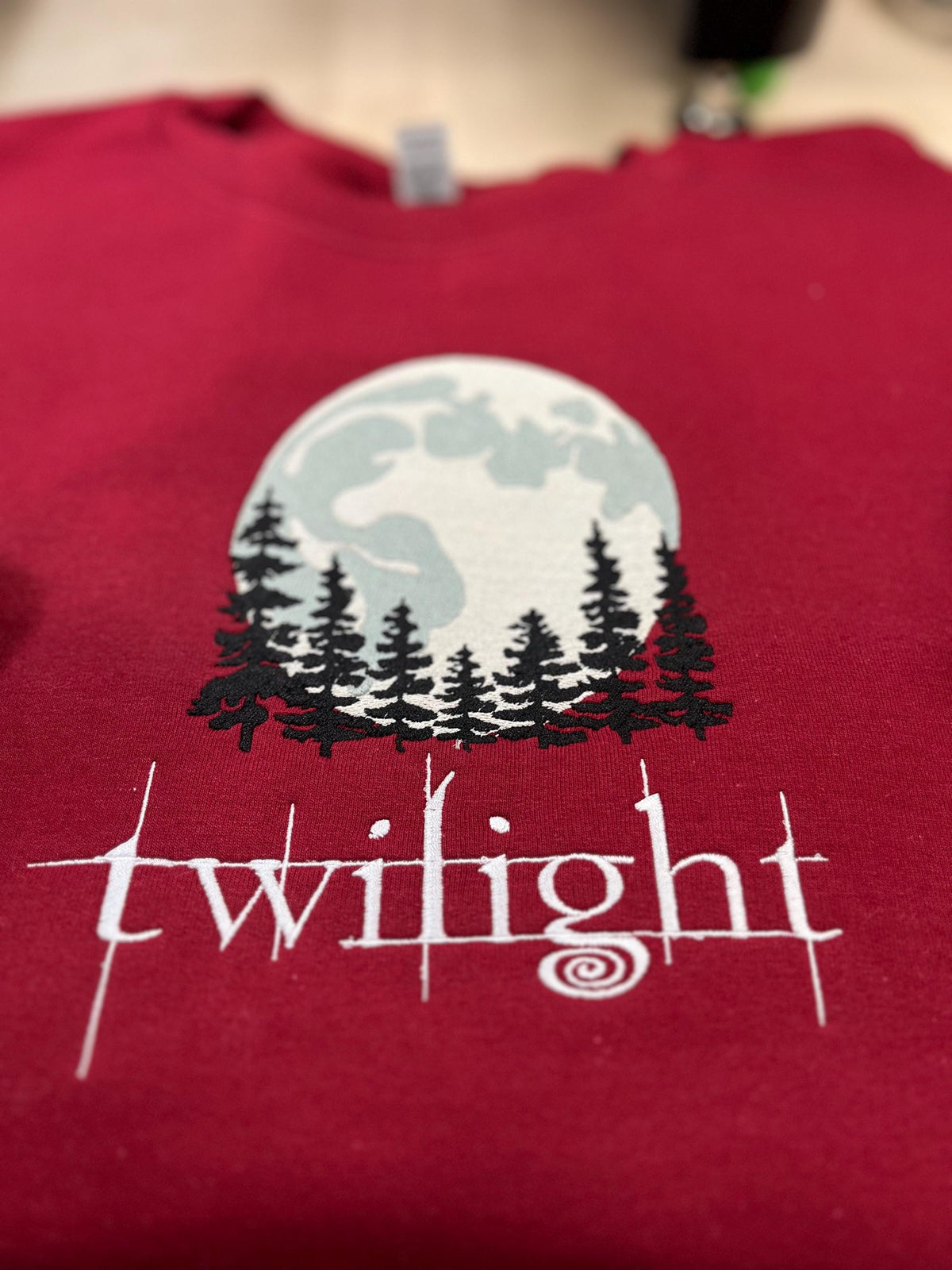 TWILIGHT! Twilight Moon Embroidered Sweatshirt
