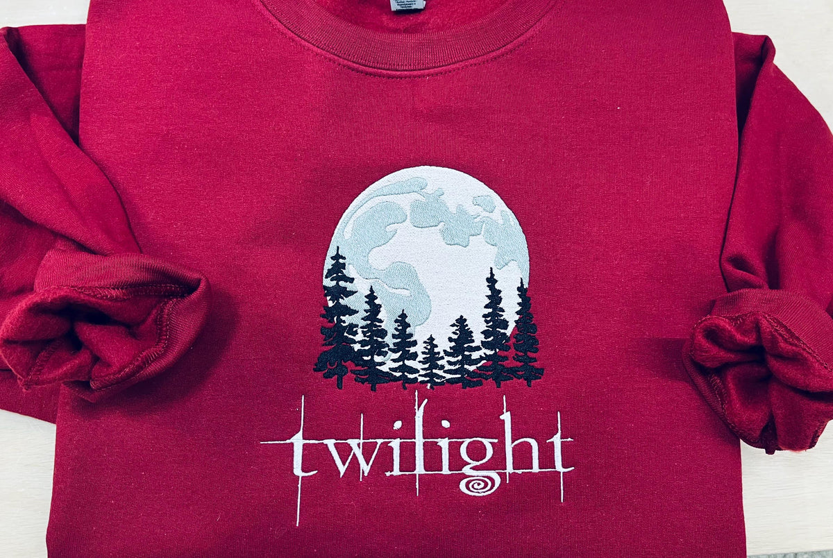 TWILIGHT! Twilight Moon Embroidered Sweatshirt