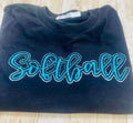 Softball Embroidered T-Shirt