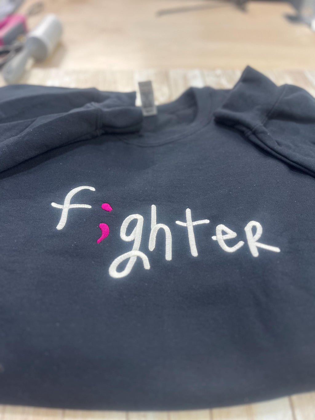 Truth is embroidered sweatshirt. F;ghter