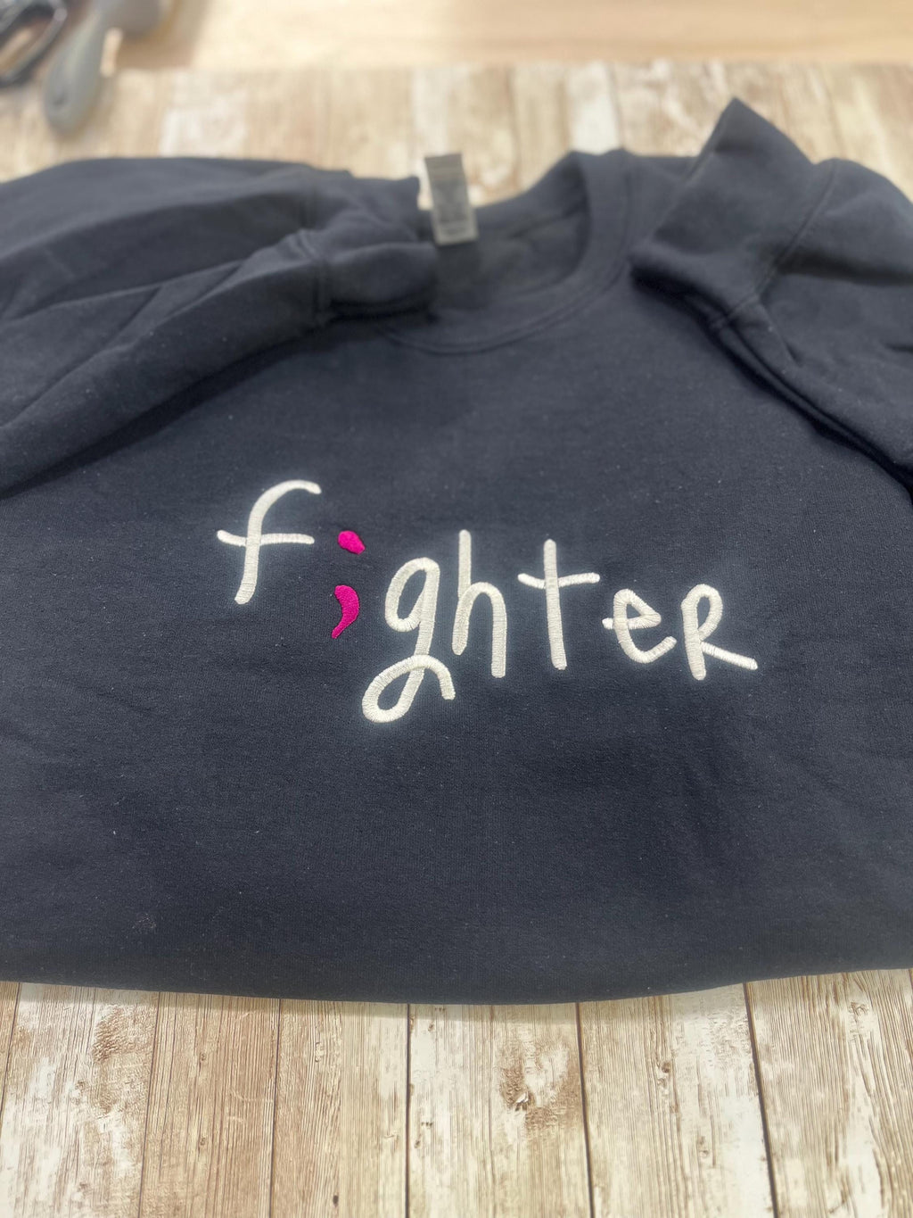 Truth is embroidered sweatshirt. F;ghter