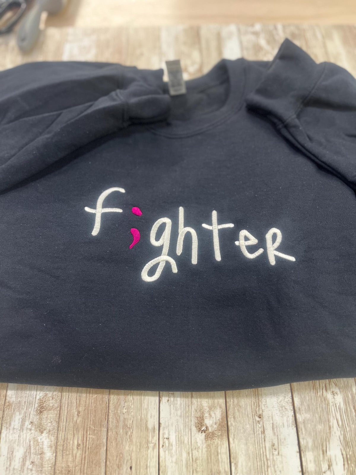 Truth is embroidered sweatshirt. F;ghter