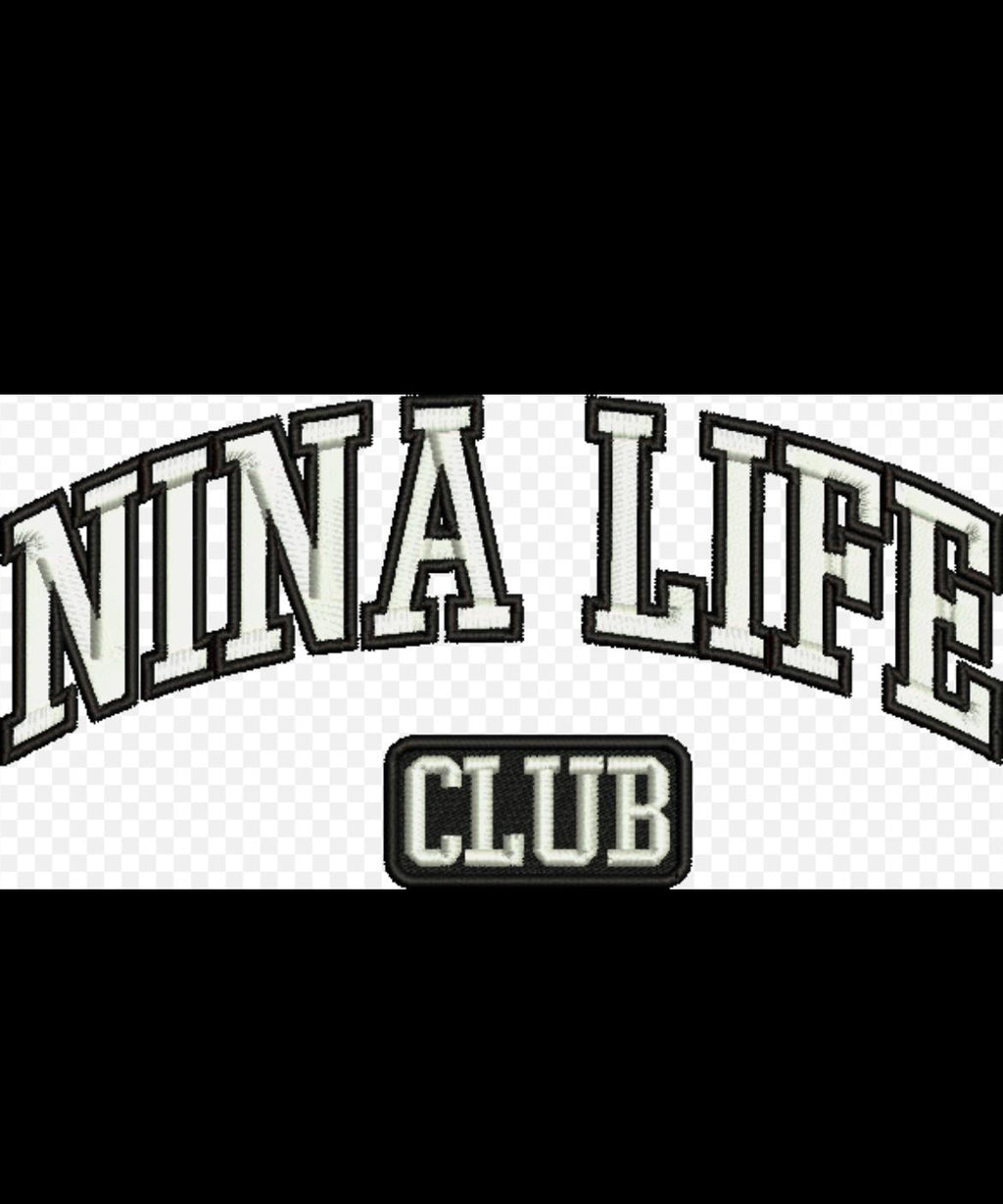 Nino Nina Life Club Embroidery Design (PES ONLY)
