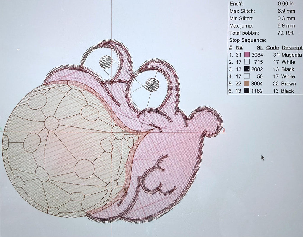 Morph Treasure Planet Character Embroidery Digital File PES File ONLY