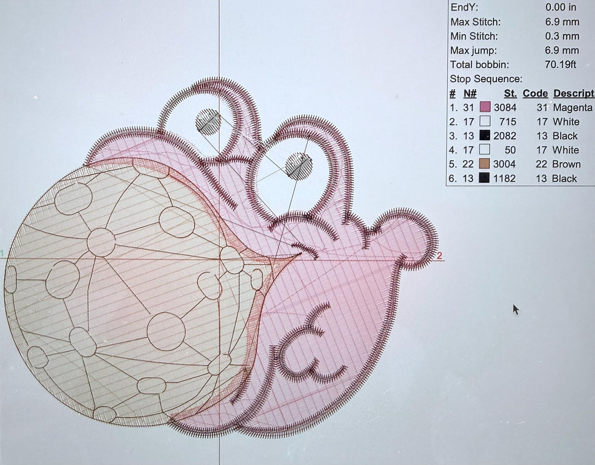 Morph Treasure Planet Character Embroidery Digital File PES File ONLY