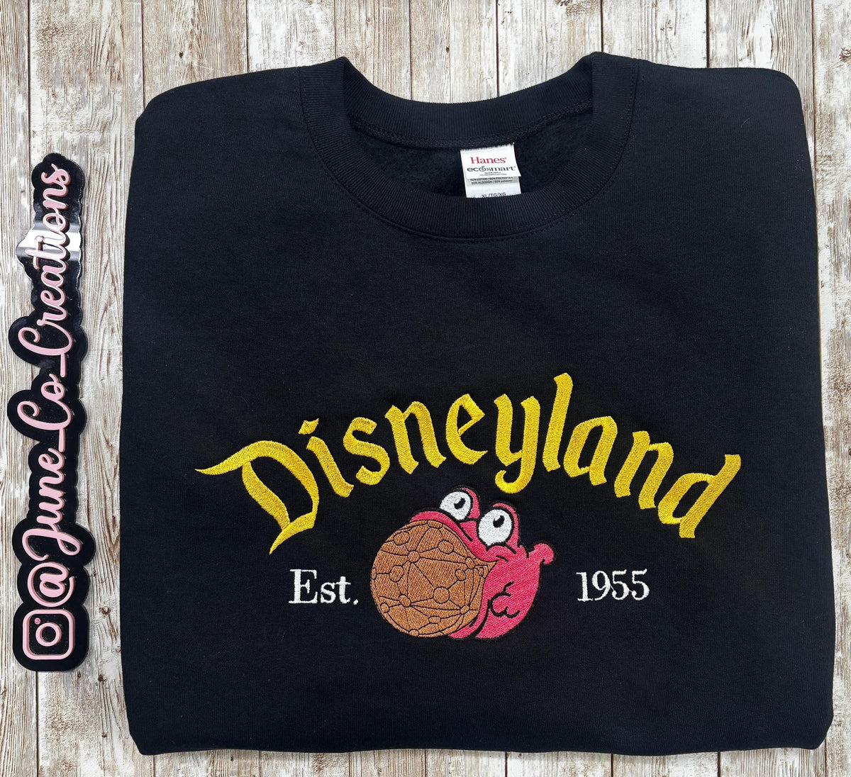 Disneyland Character. Cozy embroidered Sweatshirt. Featuring Disney classic icons. All the things you love Disney.