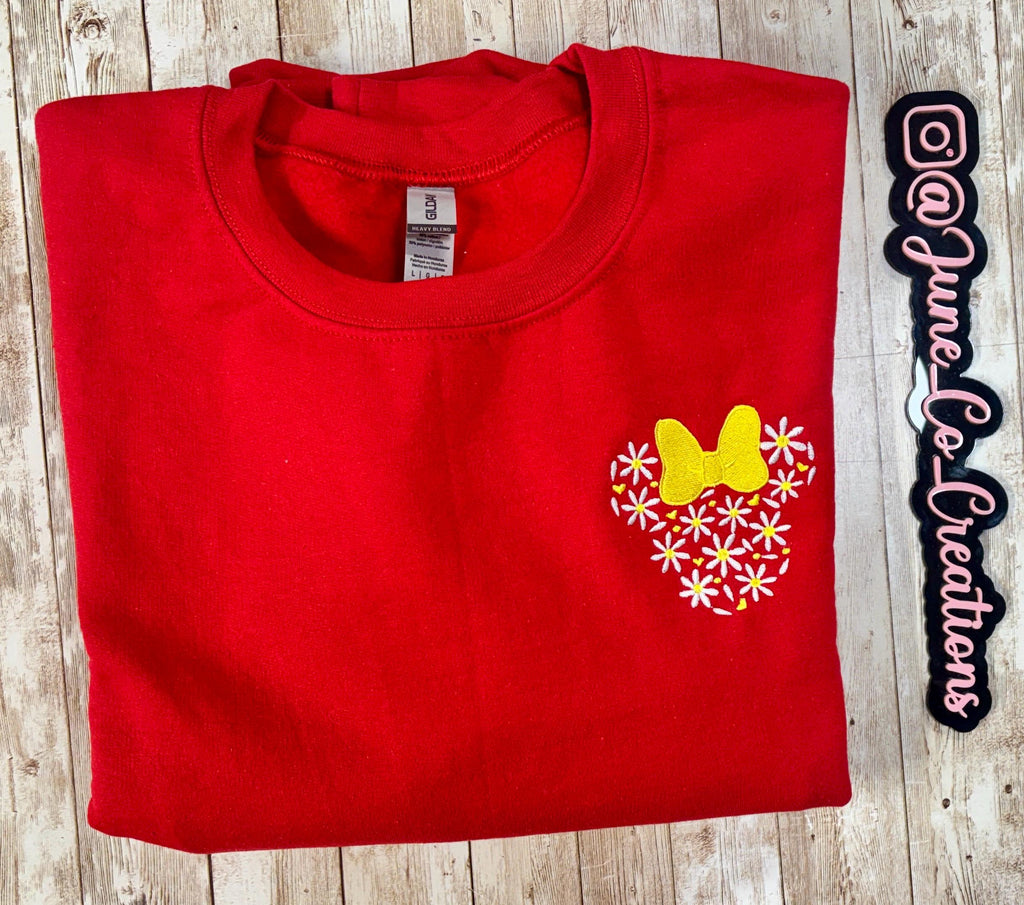 Minnie Daisy embroidered Sweatshirt