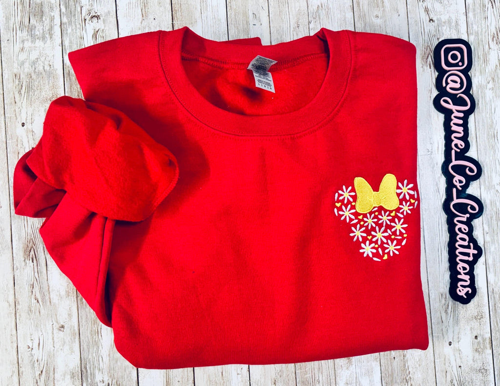 Minnie Daisy embroidered Sweatshirt