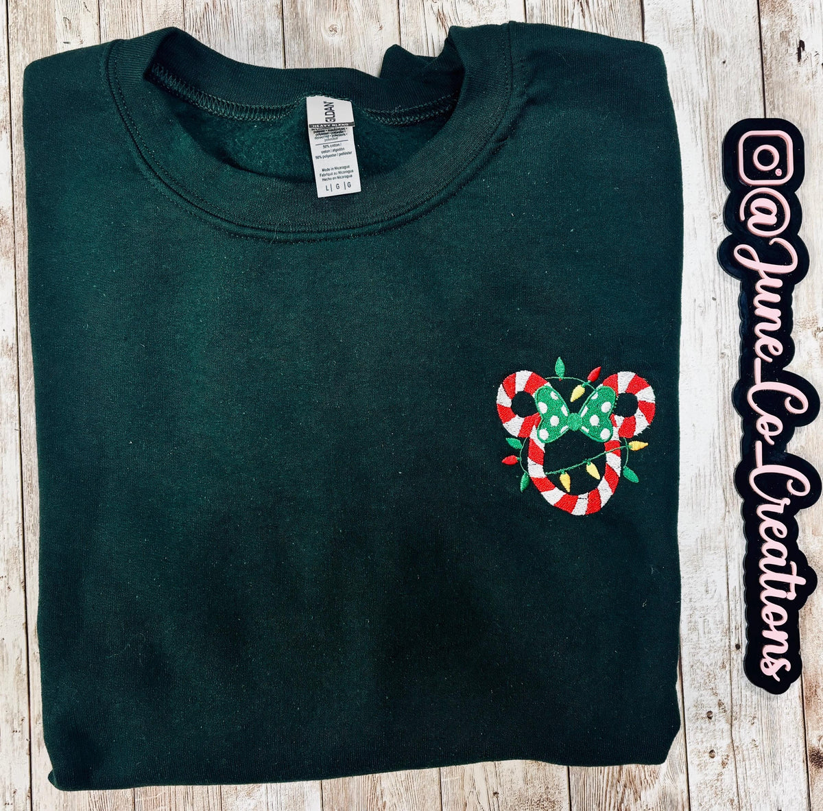 Minnie Christmas embroidered Sweatshirt