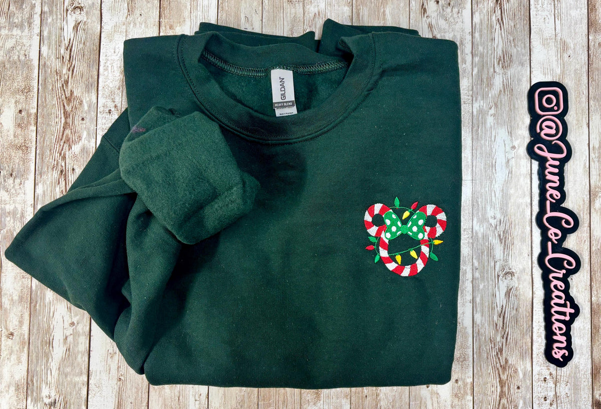 Minnie Christmas embroidered Sweatshirt
