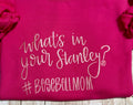Embroidered Baseball Mom Sweatshirt: What's in Your Stanley? Cozy Fleece Crewneck