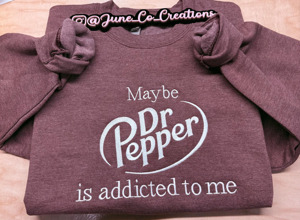 Dr Pepper embroidered sweatshirt
