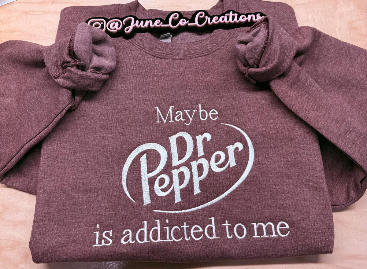 Dr Pepper embroidered sweatshirt